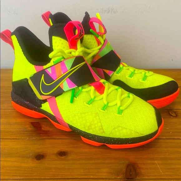 neon yellow lebrons